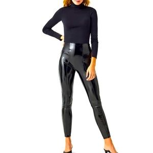 Spanx faux leather pants in small.